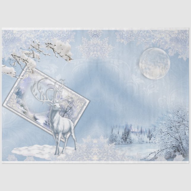 Papel De Seda Série de Design de Inverno Encantado 9 (Frente )