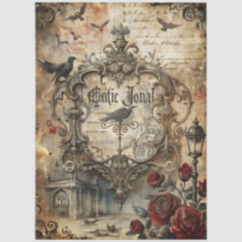 Papel De Seda Série de Design de Jornal Junk Gótico 16
