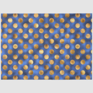Papel De Seda Série de Design de Luxo Azul e Dourado 11
