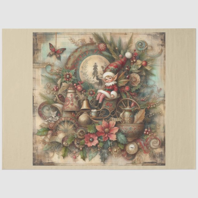 Papel De Seda Série de Design de Natal Passado 17 (Frente )