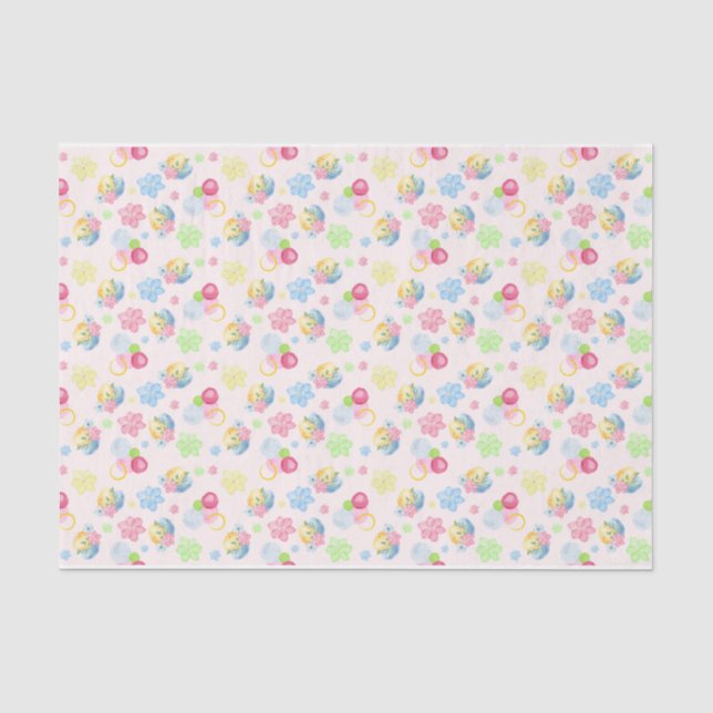 Papel De Seda Série de Design de Páscoa Pastel 5 (Frente )