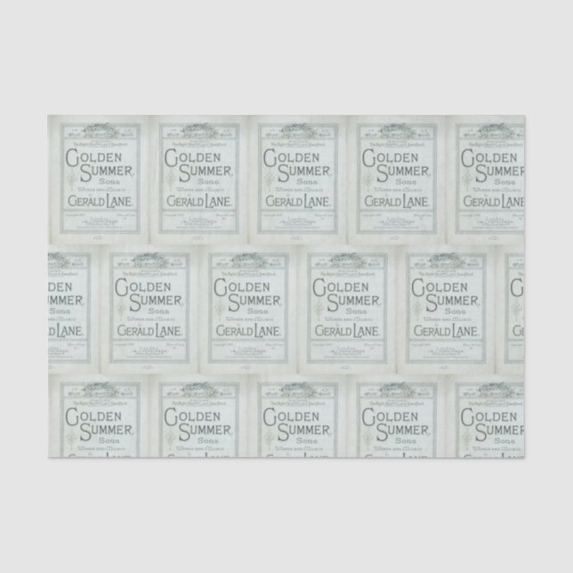 Papel De Seda Série de Design de Praia Náutica 16 (Frente )