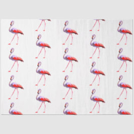 Papel De Seda Série de Design Flamingo Aquarela 4