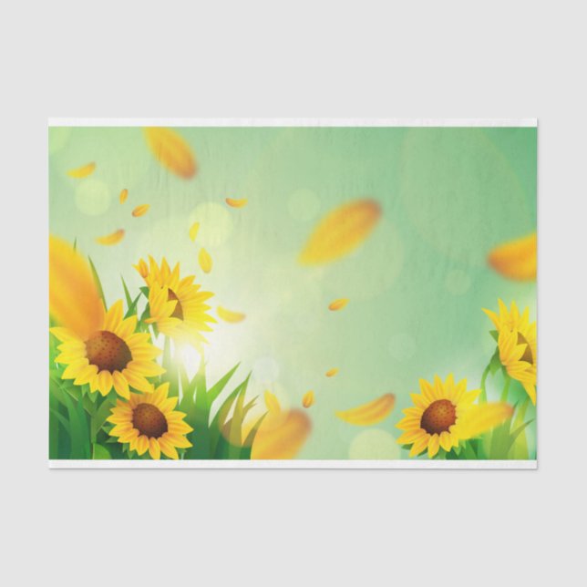 Papel De Seda Série de Design Floral de Primavera 7 (Frente )