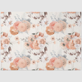 Papel De Seda Série de Design Floral Pêssego 2