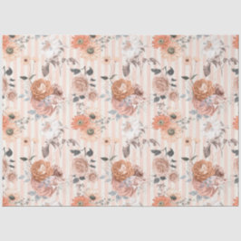 Papel De Seda Série de Design Floral Pêssego 3