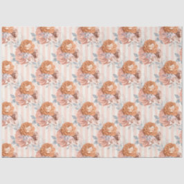 Papel De Seda Série de Design Floral Pêssego 5