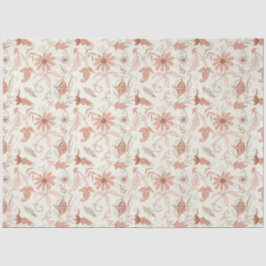 Papel De Seda Série de Design Floral Pêssego 7