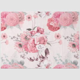 Papel De Seda Série de Design Floral Rosa 5