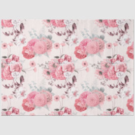 Papel De Seda Série de Design Floral Rosa 6