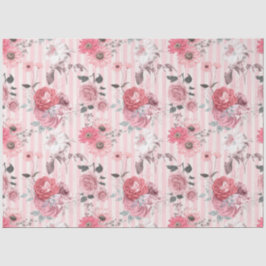 Papel De Seda Série de Design Floral Rosa 8