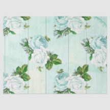 Série de Design Floral Turquesa Desgastada 11