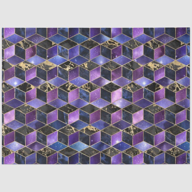 Papel De Seda Série de Design Isométrico da Galáxia 14 (Frente )