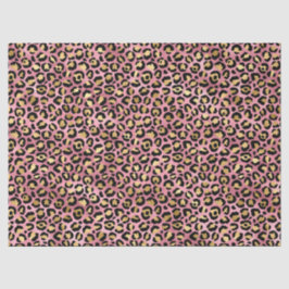 Papel De Seda Série de Design Leopardo Rosa e Dourado 15