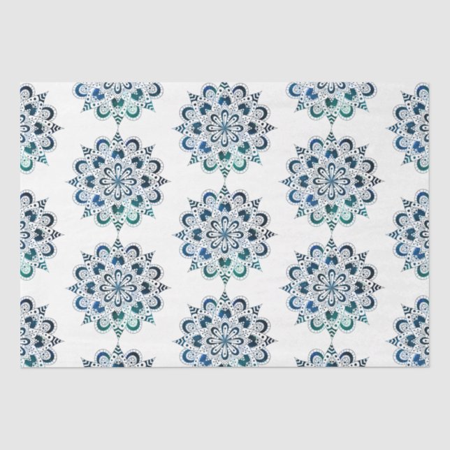 Papel De Seda Série de Design Mandala 14 (Frente )