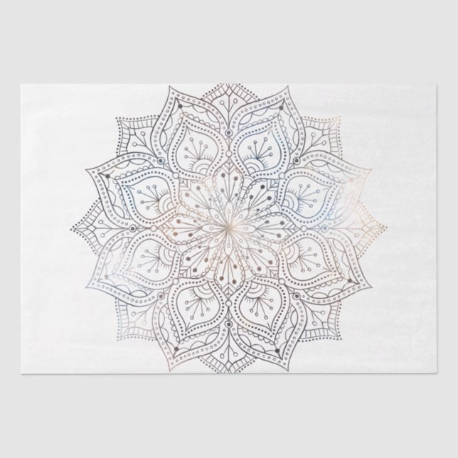 Papel De Seda Série de Design Mandala 25 (Frente )