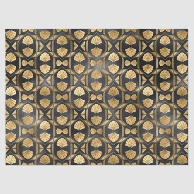 Papel De Seda Série de Design Pink e Gold Leopard 10 (Frente )