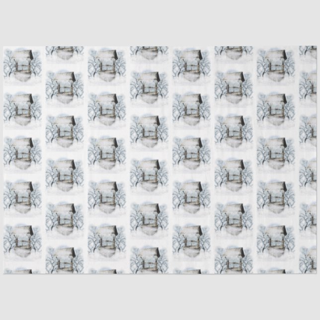 Papel De Seda Série de Design Winter Wonderland 4 (Frente )