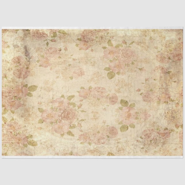 Papel De Seda Série de Efêmeros Vitorianos Design 15 (Frente )