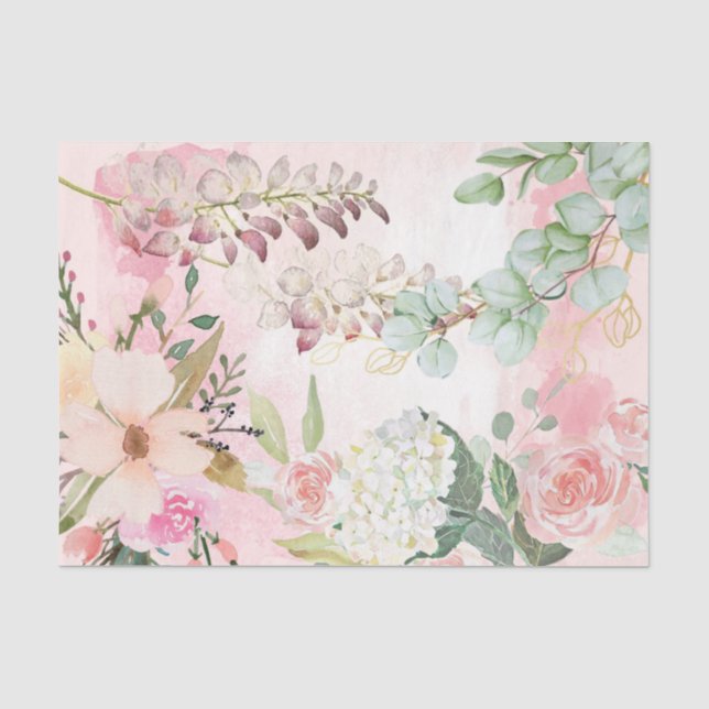 Papel De Seda Série de escrita Shabby Chic Design 8  (Frente )