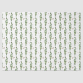 Papel De Seda Série de Eucalipto em Aquarela Design 16