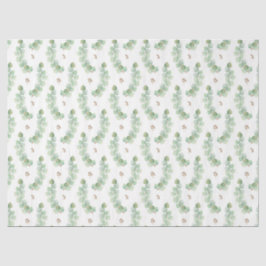 Papel De Seda Série de Eucalipto em Aquarela Design 6