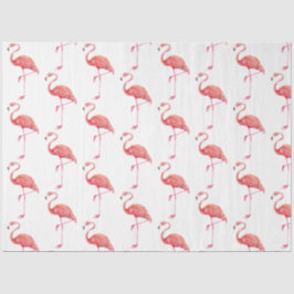 Papel De Seda Série de Flamingo em Aquarela Design 1