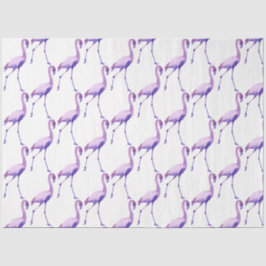 Papel De Seda Série de Flamingo em Aquarela Design 12