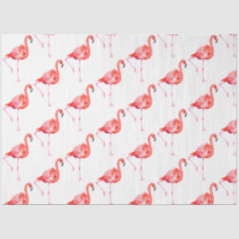 Papel De Seda Série de Flamingo em Aquarela Design 13
