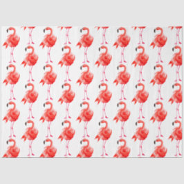 Papel De Seda Série de Flamingo em Aquarela Design 14