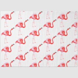 Papel De Seda Série de Flamingo em Aquarela Design 15