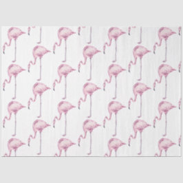 Papel De Seda Série de Flamingo em Aquarela Design 16