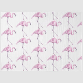 Papel De Seda Série de Flamingo em Aquarela Design 17