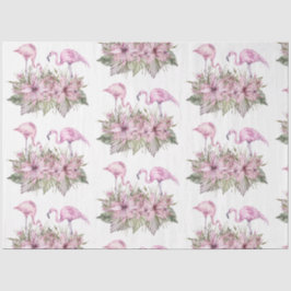 Papel De Seda Série de Flamingo em Aquarela Design 3
