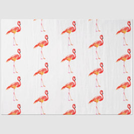 Papel De Seda Série de Flamingo em Aquarela Design 5