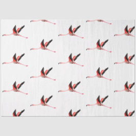 Papel De Seda Série de Flamingo em Aquarela Design 6