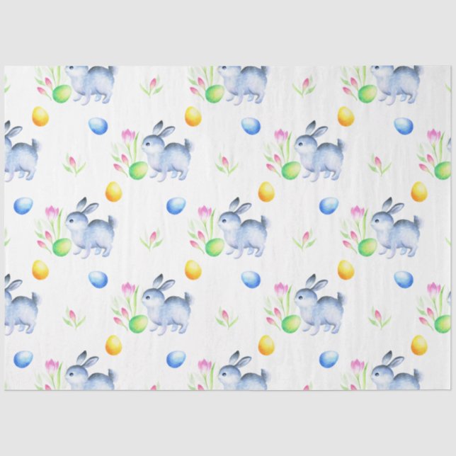 Papel De Seda Série de Galinhas de Páscoa Design 12 (Frente )