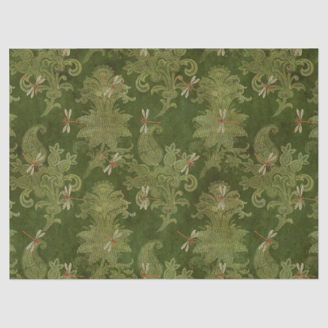 Papel De Seda Série de Girassóis e Libélulas Design 13 (Frente )