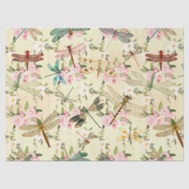 Papel De Seda Série de Libélulas Vintage Design 14