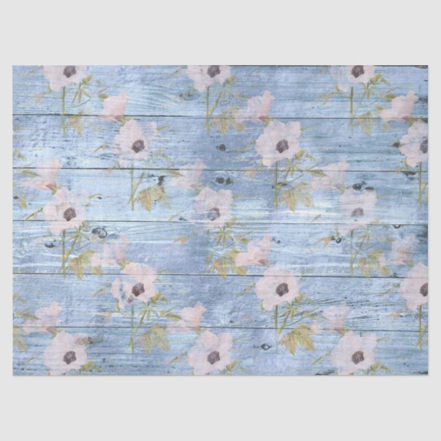 Papel De Seda Série de Madeira Shabby Chic Design 4 (Frente )