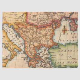 Papel De Seda Série de Mapas Antigos 1 Design 6