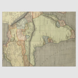 Papel De Seda Série de Mapas Antigos Projeto 1 13