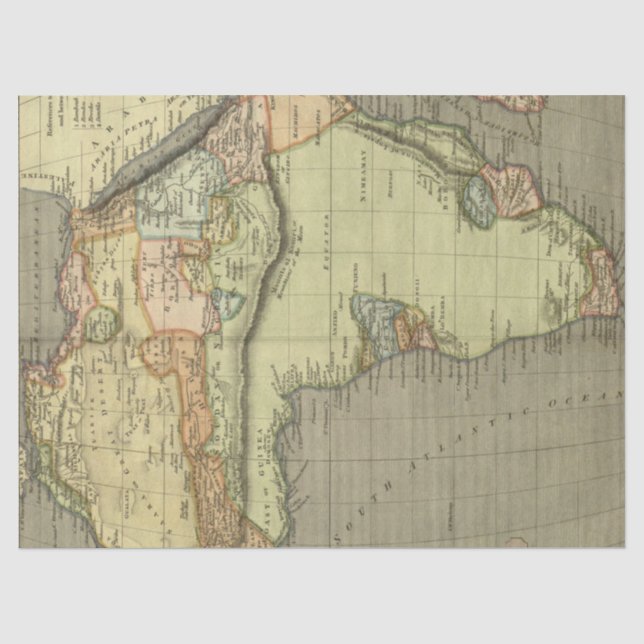 Papel De Seda Série de Mapas Antigos Projeto 1 13 (Frente )