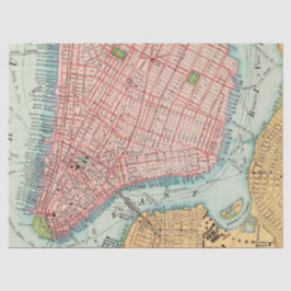 Papel De Seda Série de Mapas da Cidade Design 4