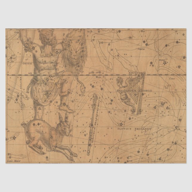 Papel De Seda Série de Mapas da Galáxia Antiga Design 10 (Frente )