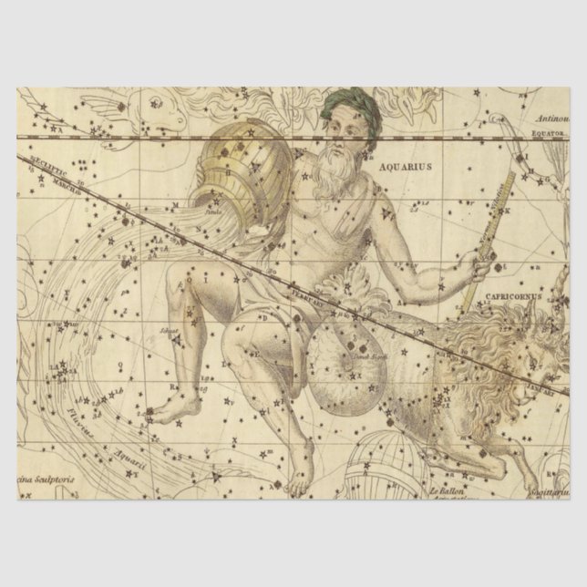 Papel De Seda Série de Mapas da Galáxia Antiga Design 7 (Frente )
