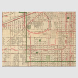 Papel De Seda Série de Mapas de Cidade Design 1