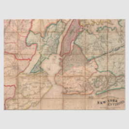 Papel De Seda Série de Mapas de Cidade Design 2