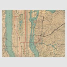 Papel De Seda Série de Mapas de Cidade Design 5