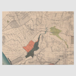 Papel De Seda Série de Mapas de Cidade Design 7